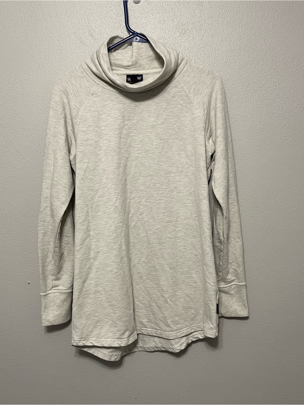 Patagonia Long Sleeve Turtleneck Sweatshirt Tunic Heathered Gray Womens M